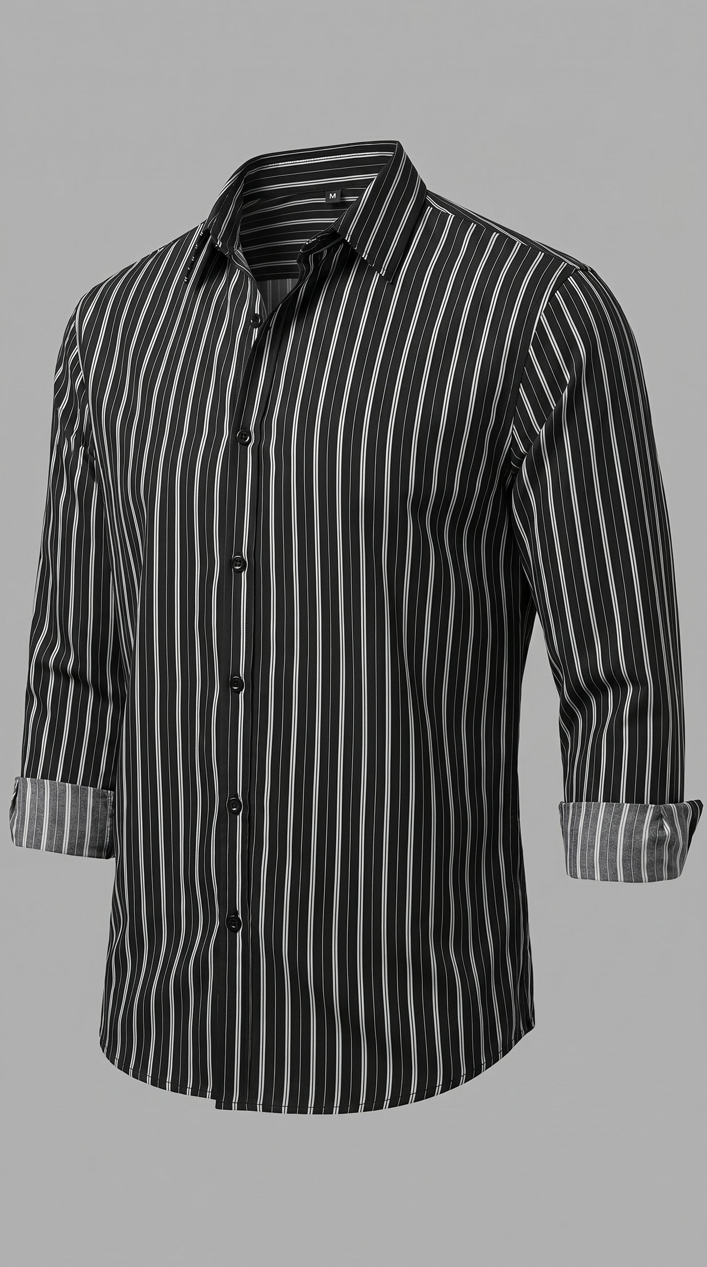 Old Money Striped Shirt & Baggy Jeans Combo set