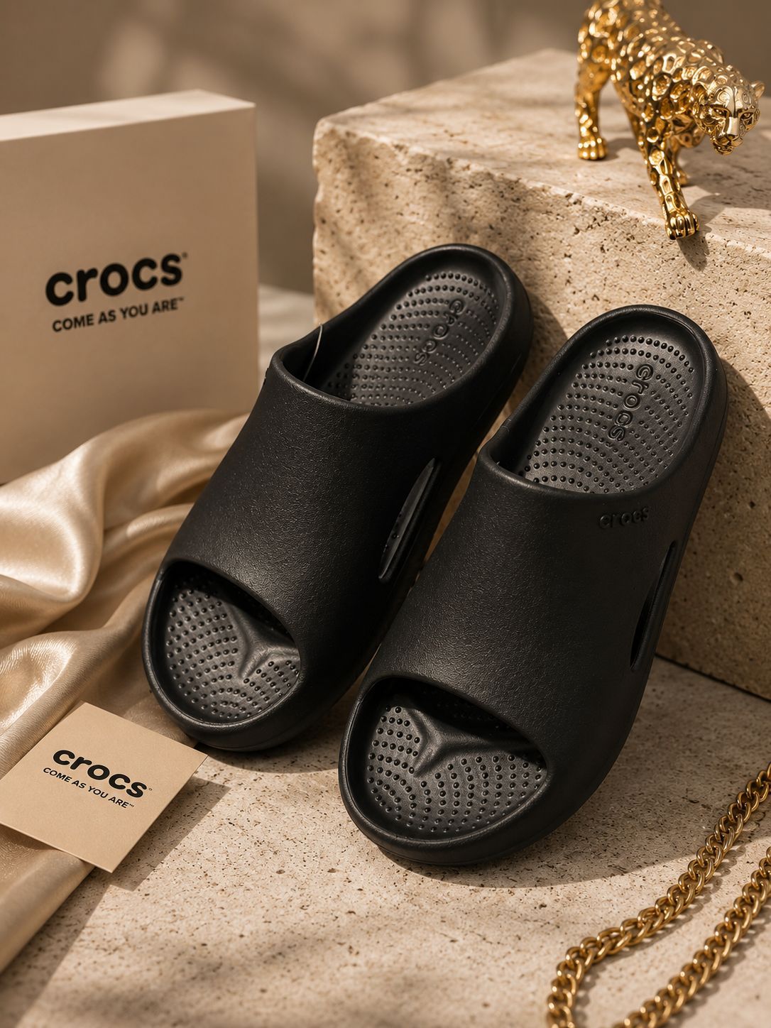 Crocs™ Sliders Black